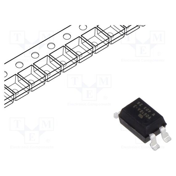 ОПТРОН; SMD; CH: 1; OUT: ТРАНЗИСТОРНЫЙ; UИЗОЛ: 5,3КВ; UCE: 80В; SMD4