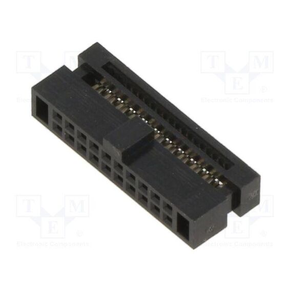 10+10 POS. FEMALE DIL RIBBON CABLE CONNECTOR