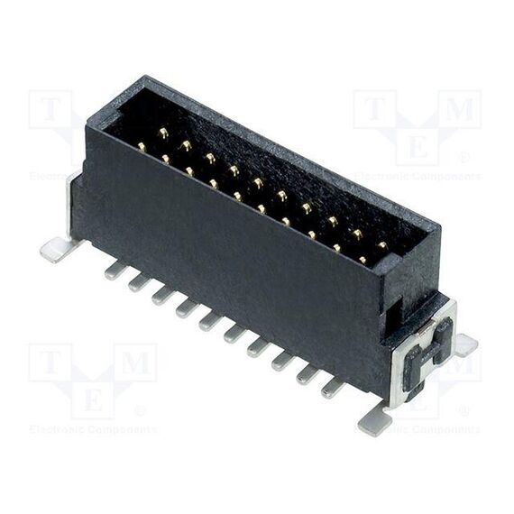 РАЗЪЕМ: ПЛАТА-ПЛАТА; "ПАПА"; PIN: 20; 1,27ММ; UL94V-0; SMT; НА PCB