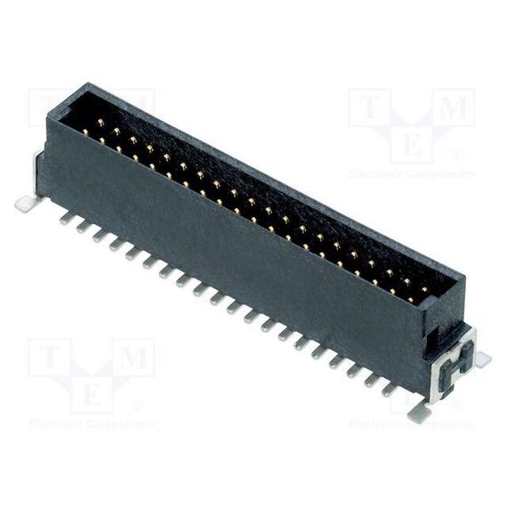 РАЗЪЕМ: ПЛАТА-ПЛАТА; "ПАПА"; PIN: 40; 1,27ММ; UL94V-0; SMT; НА PCB