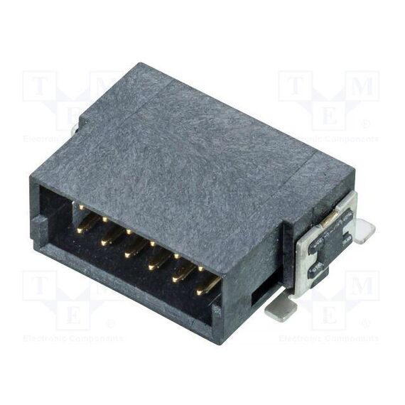 РАЗЪЕМ: ПЛАТА-ПЛАТА; "ПАПА"; PIN: 12; 1,27ММ; UL94V-0; SMT; НА PCB