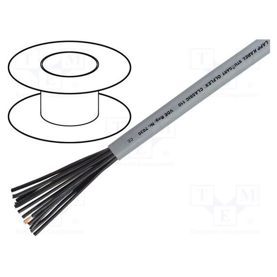 ПРОВОД; ÖLFLEX® CLASSIC 110; 2X1ММ2; НЕЭКРАНИРОВАННЫЙ; 300В,500В