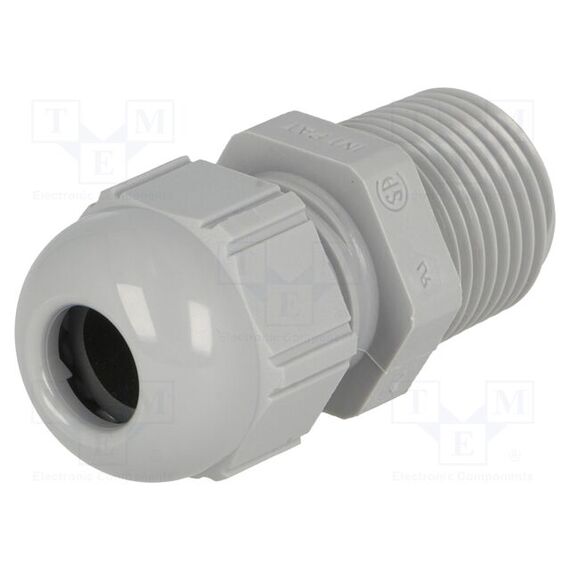 КАБЕЛЬНЫЙ ВВОД; NPT3/8"; IP68; ПОЛИАМИД; СЕРЫЙ; SKINTOP®
