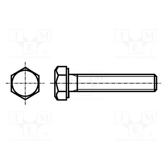 ВИНТ; M10X25; 1,5; ГОЛОВКА: ШЕСТИУГОЛЬНАЯ; НЕРЖАВЕЮЩАЯ СТАЛЬ A2