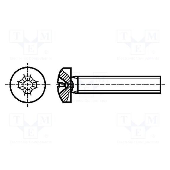 ВИНТ; M2X10; ГОЛОВКА: ЦИЛИНДРИЧЕСКАЯ; PHILLIPS; PH1; DIN 7985A